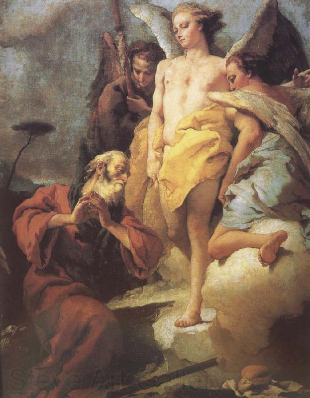 Giovanni Battista Tiepolo Abraham and Angels Spain oil painting art